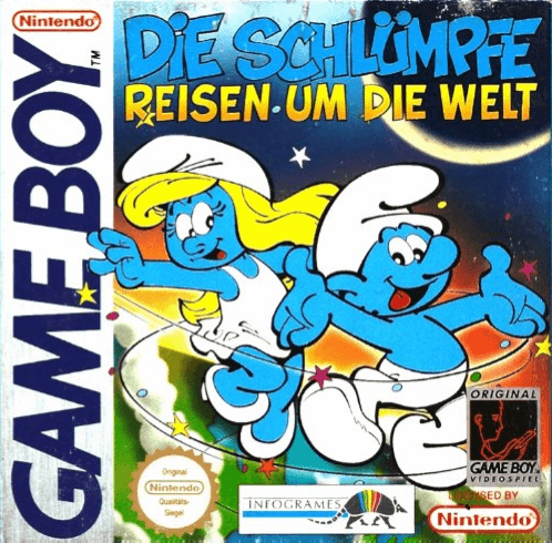 Die Schlumpfe: Reisen Um Die Welt box art for GameBoy